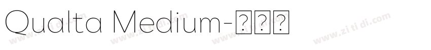 Qualta Medium字体转换